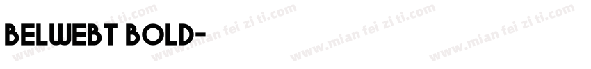 belweBT bold字体转换